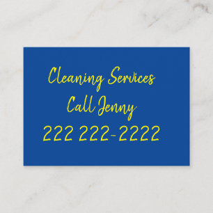 Business Cards, Cleaning Services Business Card