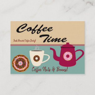 Business Cards, Coffee Nuts Beans Bakery Card