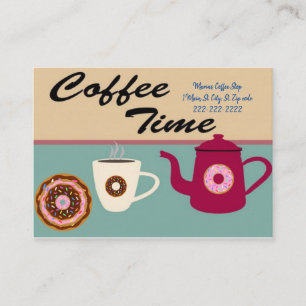 Business Cards, Coffee Shop Business Cards