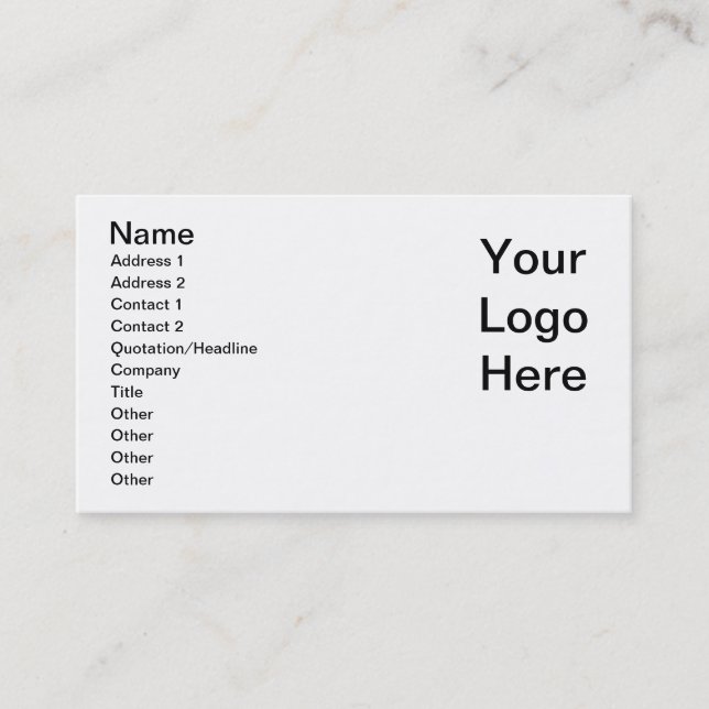Business Cards Design your own (Front)