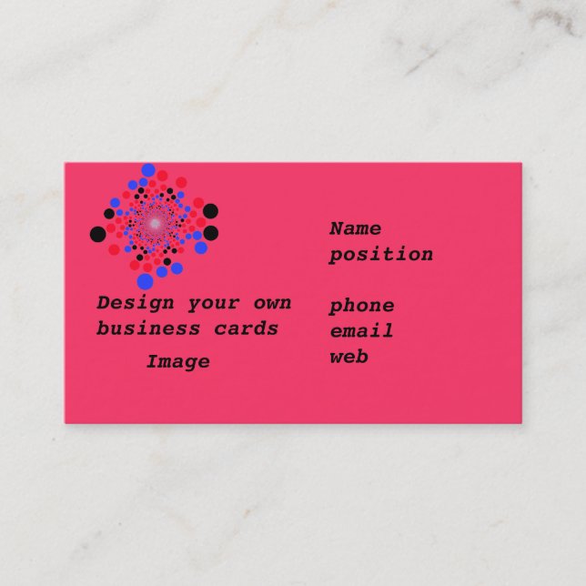 Business cards Design Your Own (Front)
