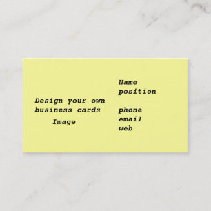 Business cards Design Your Own