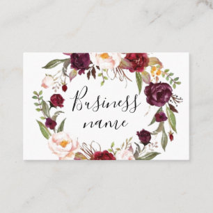 Business Cards - Floral Wreath Design2