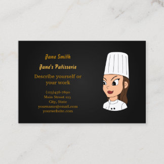Business cards for baker / confectioner