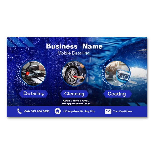 Business Cards for Car Detailing (Front)
