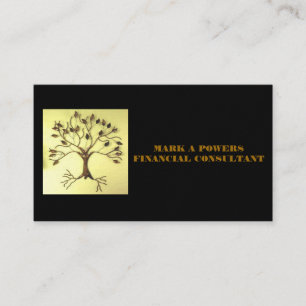 BUSINESS CARDS FOR FINANCIAL CONSULTANT