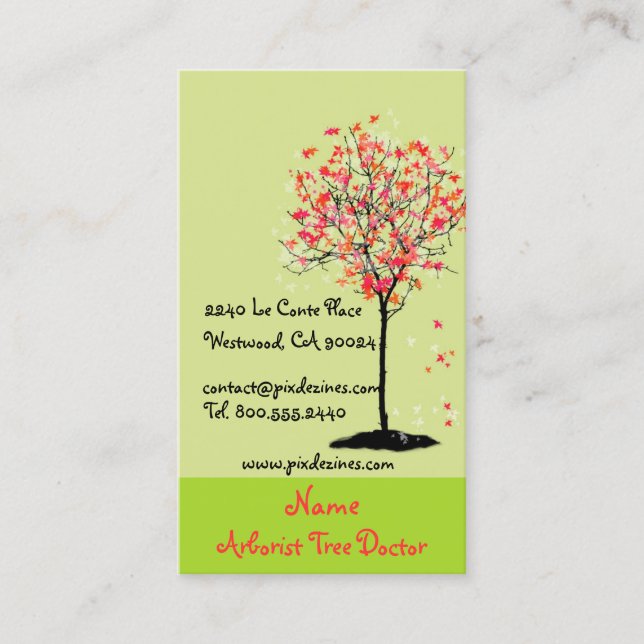 Business cards for landscape architects (Front)