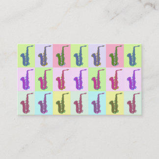 Business cards for saxophonists