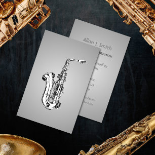 Business cards for saxophonists