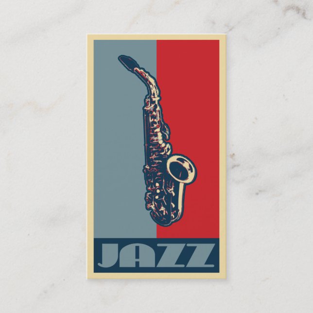 Business cards for saxophonists (Front)