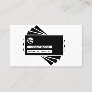 Business Cards Graphical Modern Icon Shape 