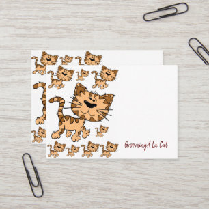 Business Cards, Grooming Cat Paws Business Cards