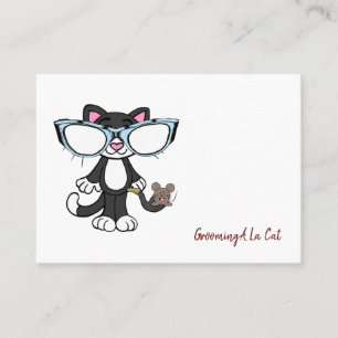 Business Cards, Grooming Cat Paws Business Cards