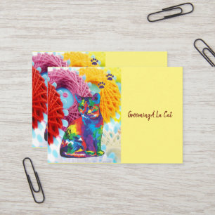 Business Cards, Grooming Cat Paws Business Cards