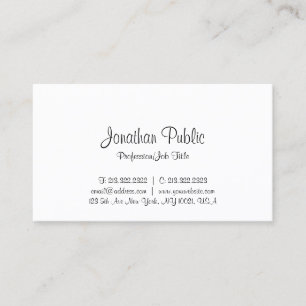 Business Cards Hand Script Text Modern Template