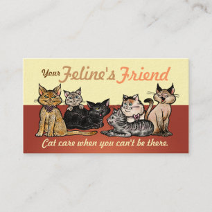 Business Cards Happy Cats Two Sided Customisable