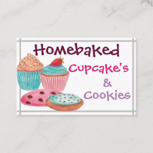 Business Cards - Homebaked Cupcake's & Cookies 2