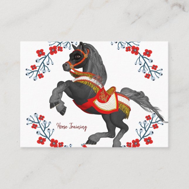 Business Cards, Horse Training Card (Front)