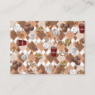 Business Cards, Hot Chocolate & Marshmallow Coffee Card