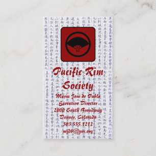 Business Cards Japanese Fan