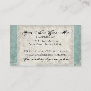Business Cards - Key to my Heart, Doves Swirl