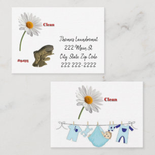 Business Cards, Laundromat Business Card