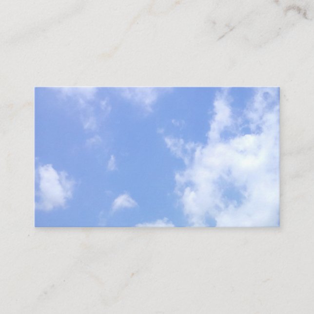business cards, lightly clouded display card (Front)