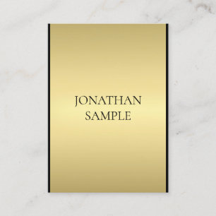 Business Cards Modern Elegant Black Gold Template