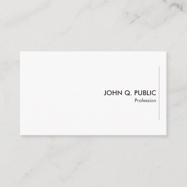 Business Cards Personalised Modern Elegant Simple (Front)