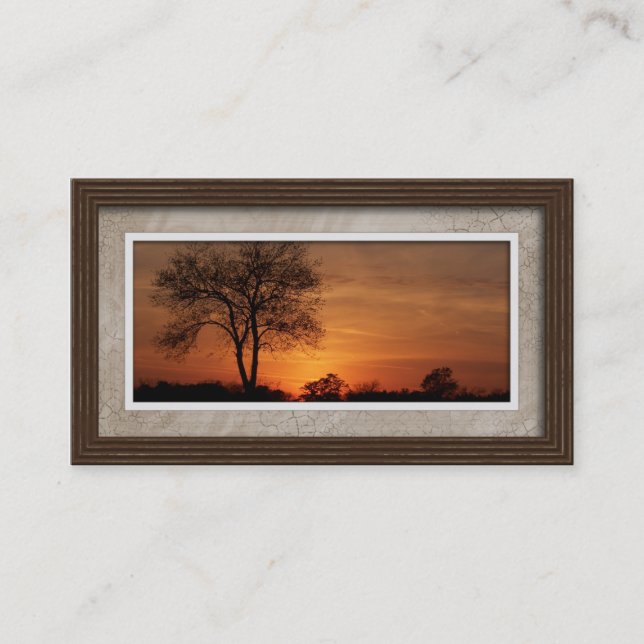Business Cards - Picture Frame Style 01 (brown) (Front)