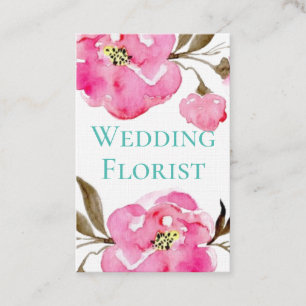 Business Cards - Pink Floral Design