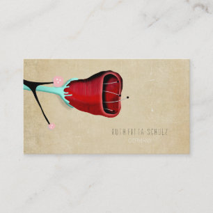 Business Cards Red Poppy
