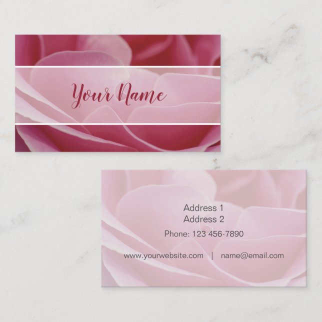 Business Cards - Rose-01 (Front/Back)