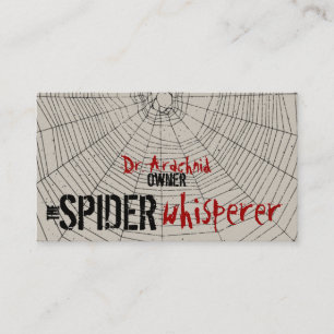 Business Cards Spiderweb Two Sided Customisable