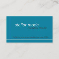 business cards > stellar moda [teal+charcoal]