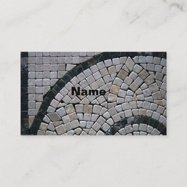 Business Cards  Stone2-Monogram (Front)