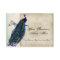 Business Cards - Teal Vintage Peacock 8 & Etchings