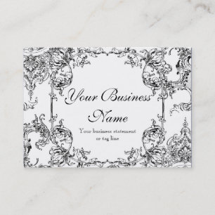 Business Cards - Toile Damask Swirl Floral Baroque