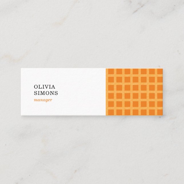 Business Cards with pattern (Front)