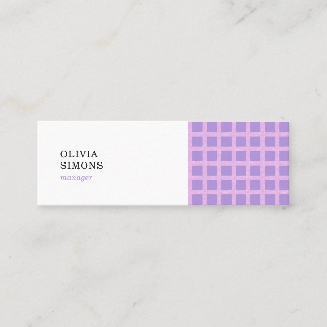 Business Cards with pattern (Front)