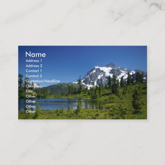 Business cards with photo (Front)