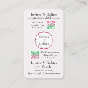 Business Cards with QR codes for easy scanning