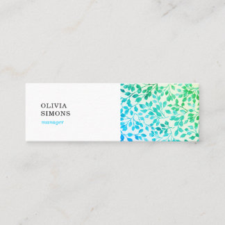 Business Cards with vintage floral pattern