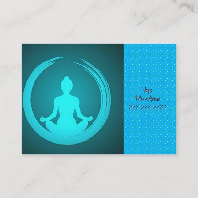 Business Cards, Yoga Business Cards (Front)
