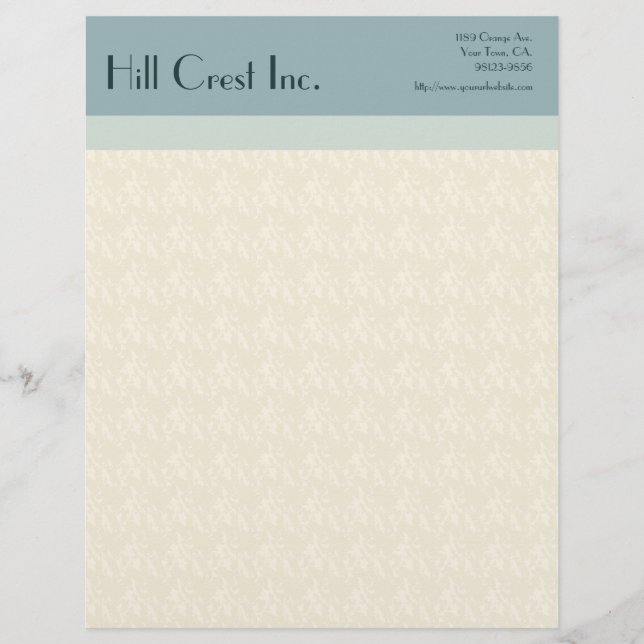 Business Casual Design 2 Stationery Customised Letterhead (Front)