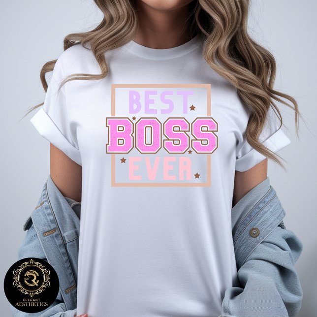 Business Casual Graphic Tee - Best Boss Ever  (Creator Uploaded)