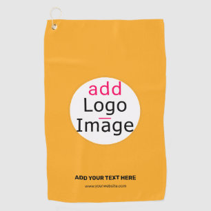 Business Chic Customisable Logo Macaroni & Cheese Golf Towel
