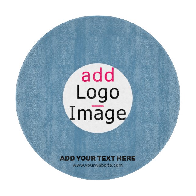 Business Chic Promo Customisable Dusty Blue Cutting Board (Front)