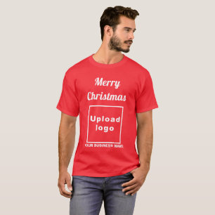Business Christmas Greeting on Red T-Shirt