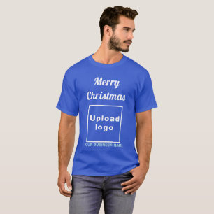 Business Christmas Greeting on Royal Blue T-Shirt